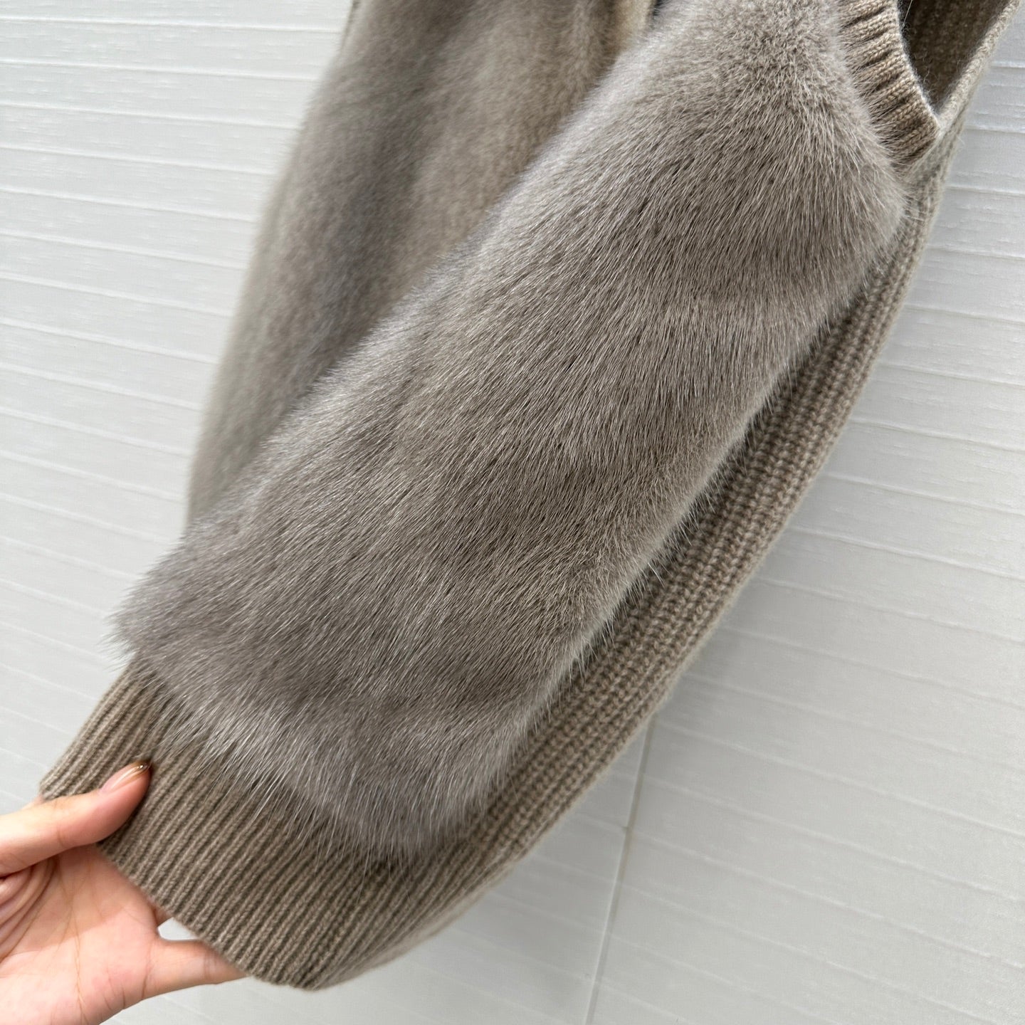 LP 25 Vest Taupe Fur Cashmere 303357
