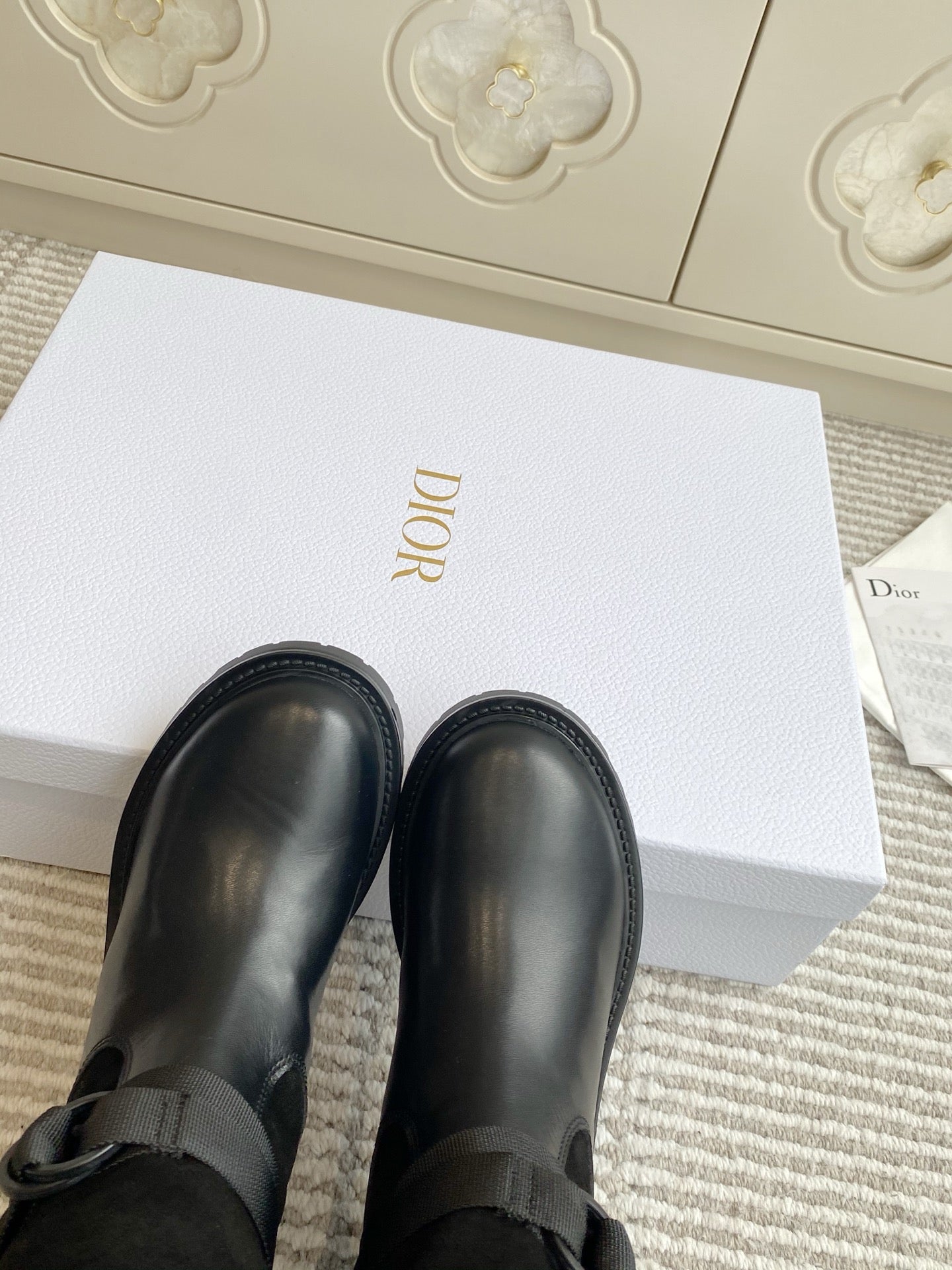 Dior 2025 Boot Black mix White Suede Cowhide 501186