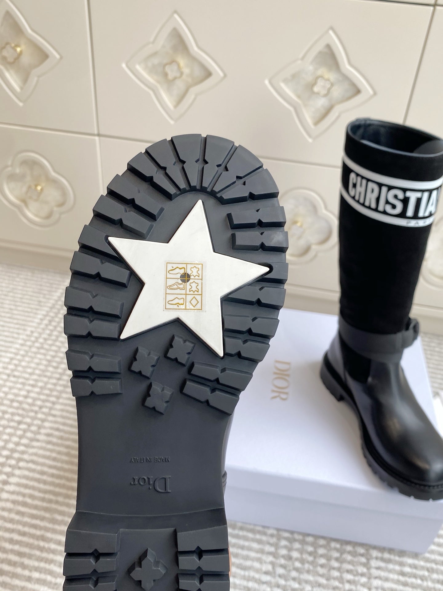 Dior 2025 Boot Black mix White Suede Cowhide 501186