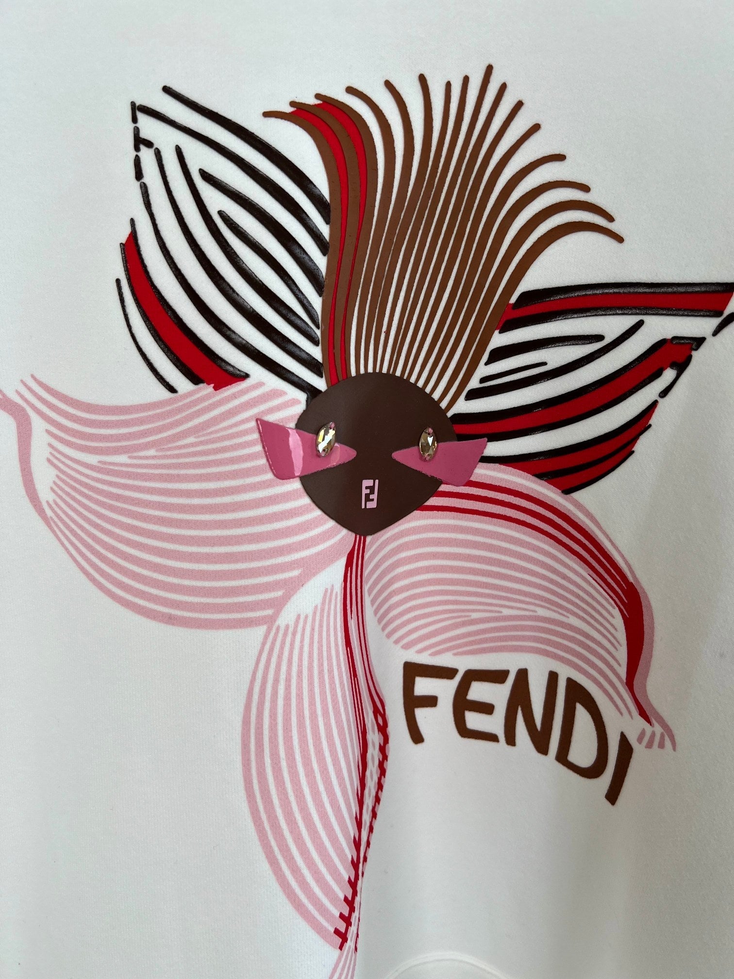 Fendi 25 Hoodie White Cotton 0032