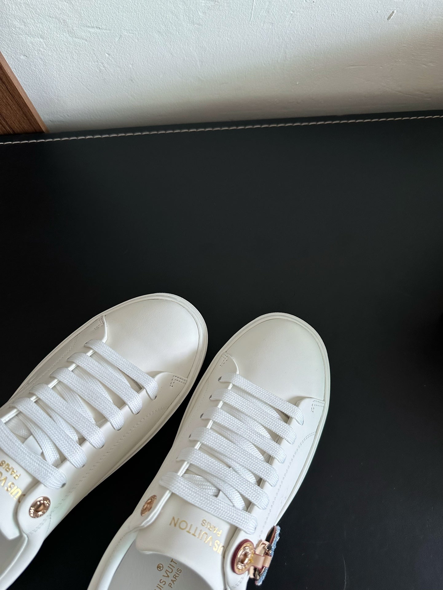 LV Time Out Sneakers White Mix Light Blue Calfskin