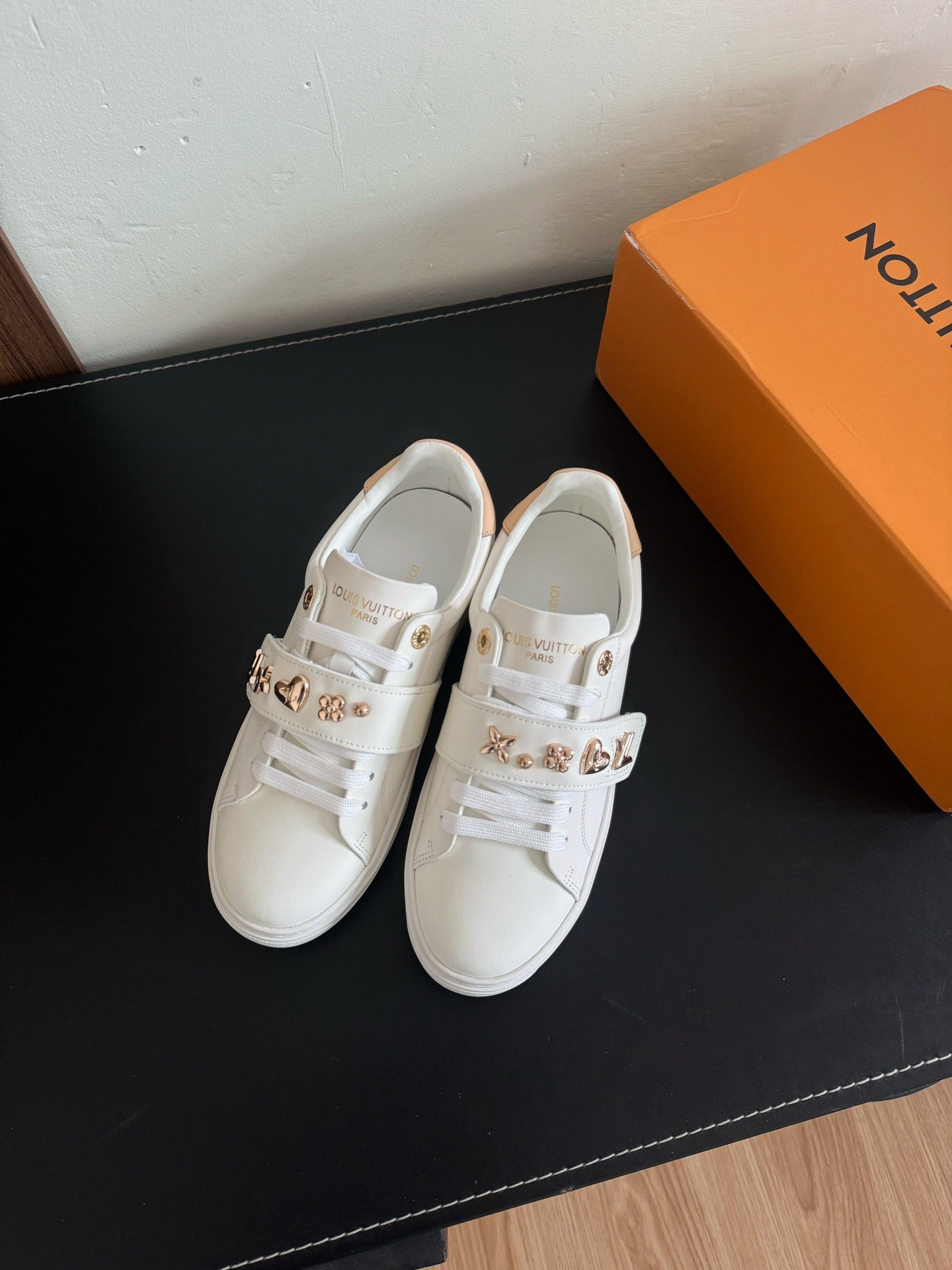 LV Time Out Sneakers White Calfskin