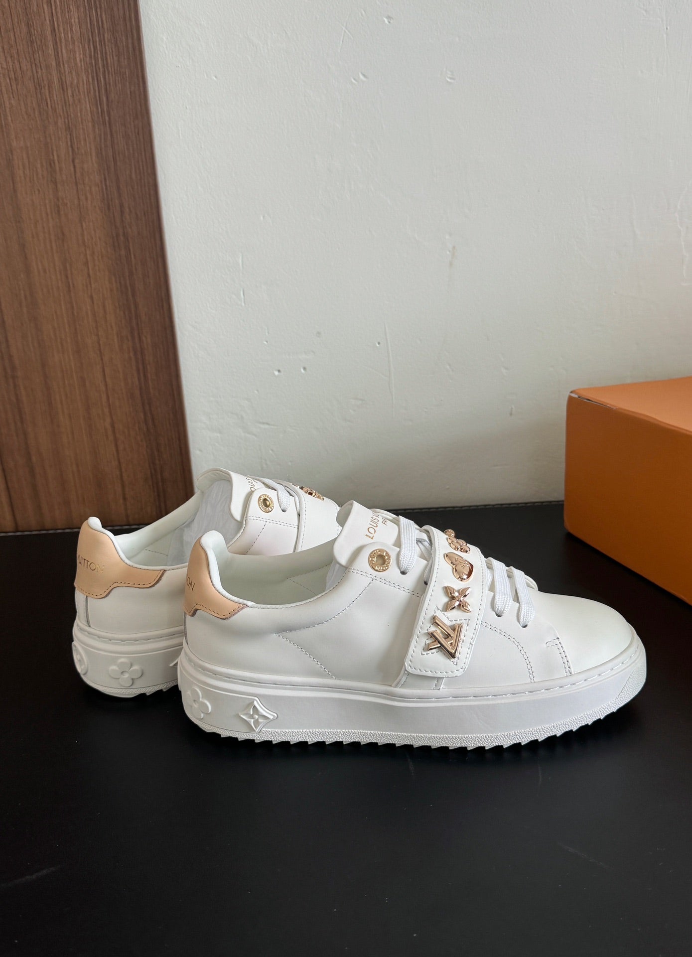 LV Time Out Sneakers White Calfskin