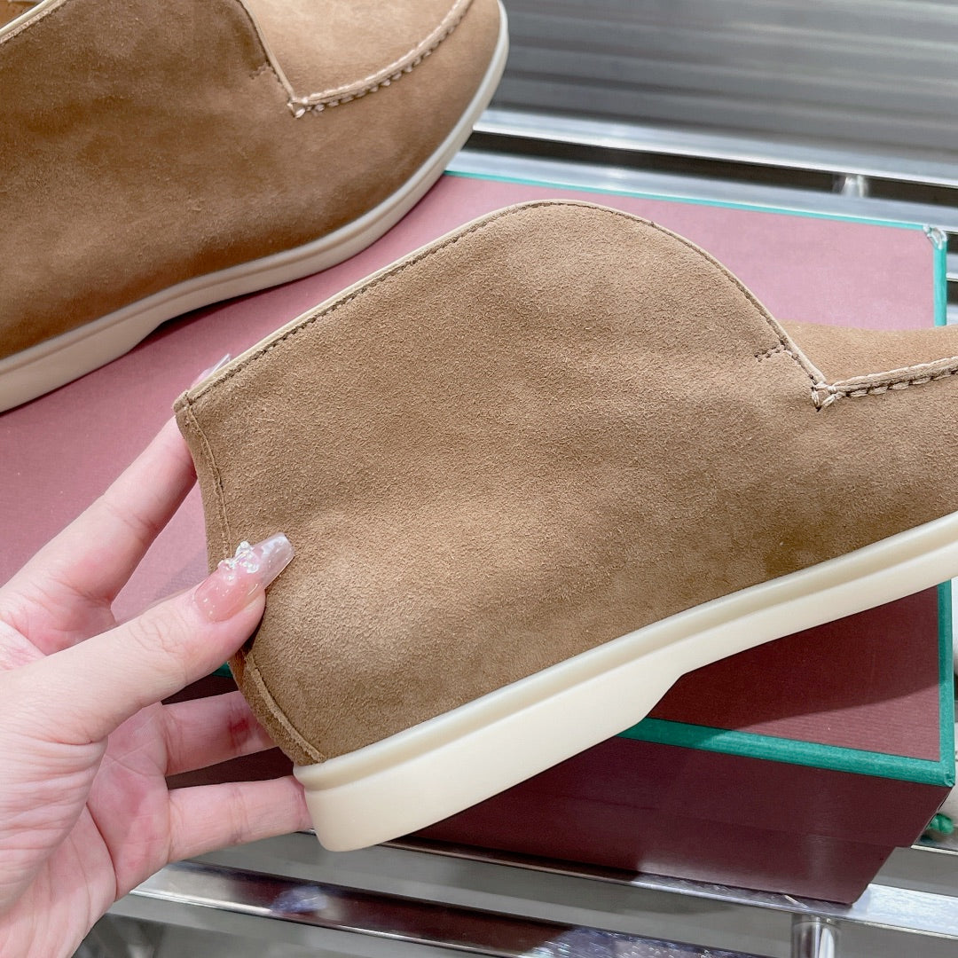 open walk chukka boot brown suede
