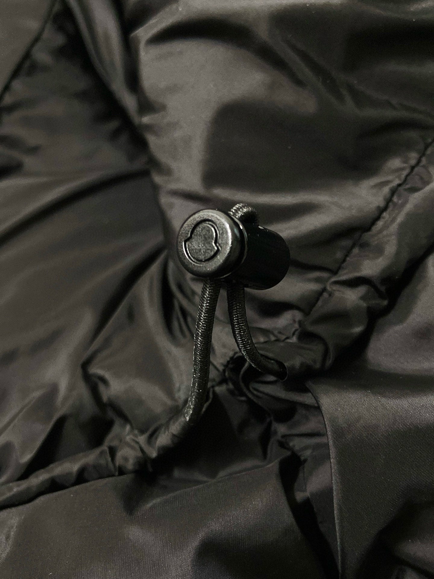 Moncler 2025 Barre Black Swan Goose Jacket Black Down Nylon