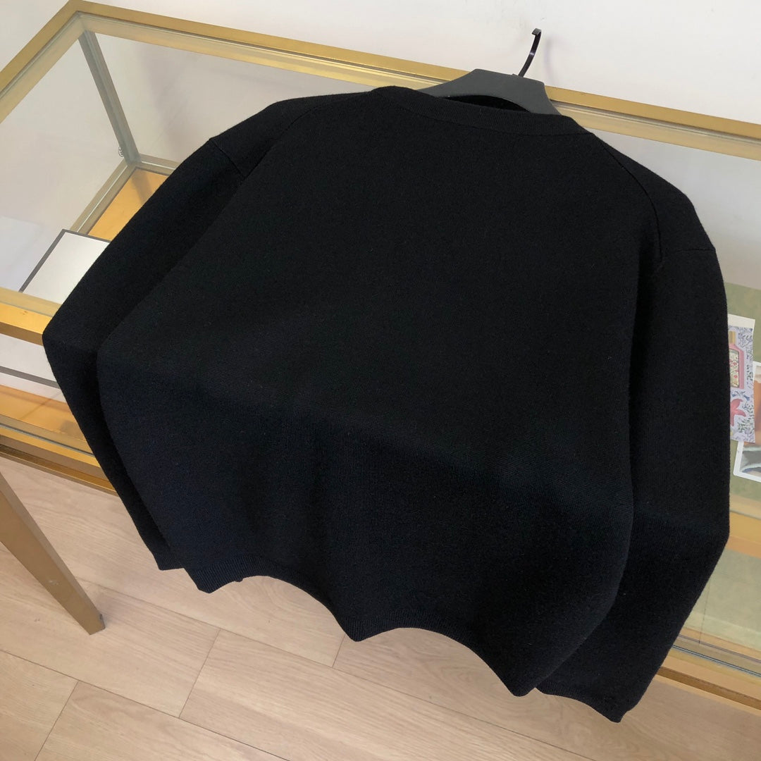 GG 25 Cardigan Black Cashmere 0018