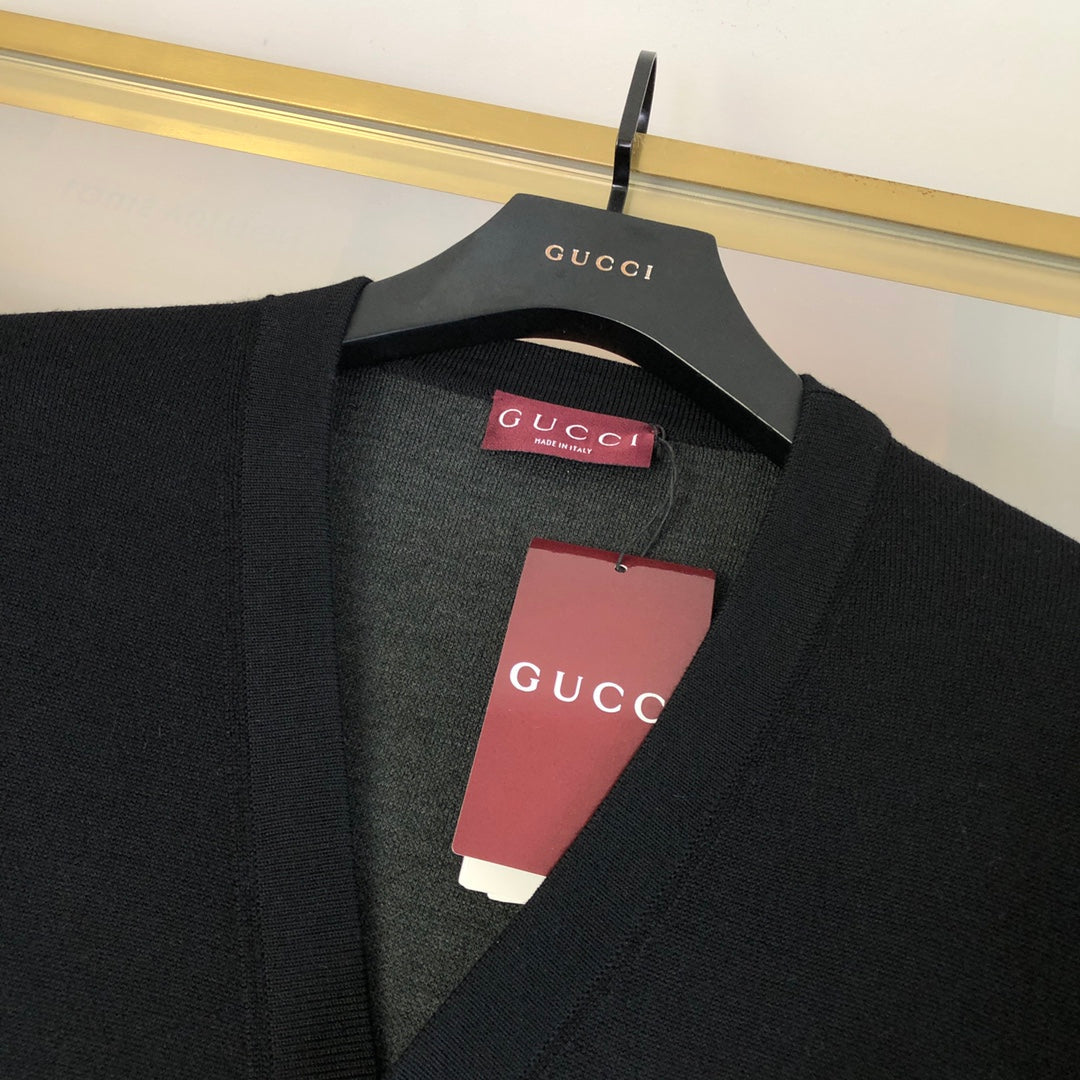 GG 25 Cardigan Black Cashmere 0018