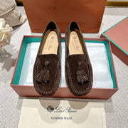 LP Dot sole walk mocassinown Pepper Brown Suede 215002