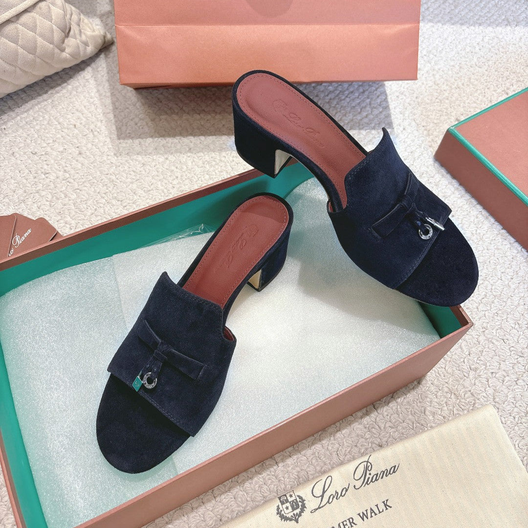 LP 25 Summer Charm Sandal 55 Navy Blue Suede