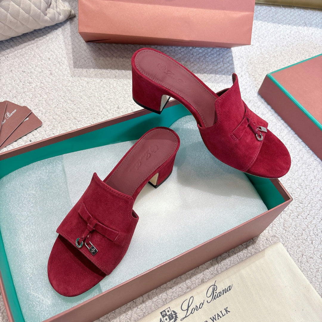 LP 25 Summer Charm Sandal 55 Burgundy Suede