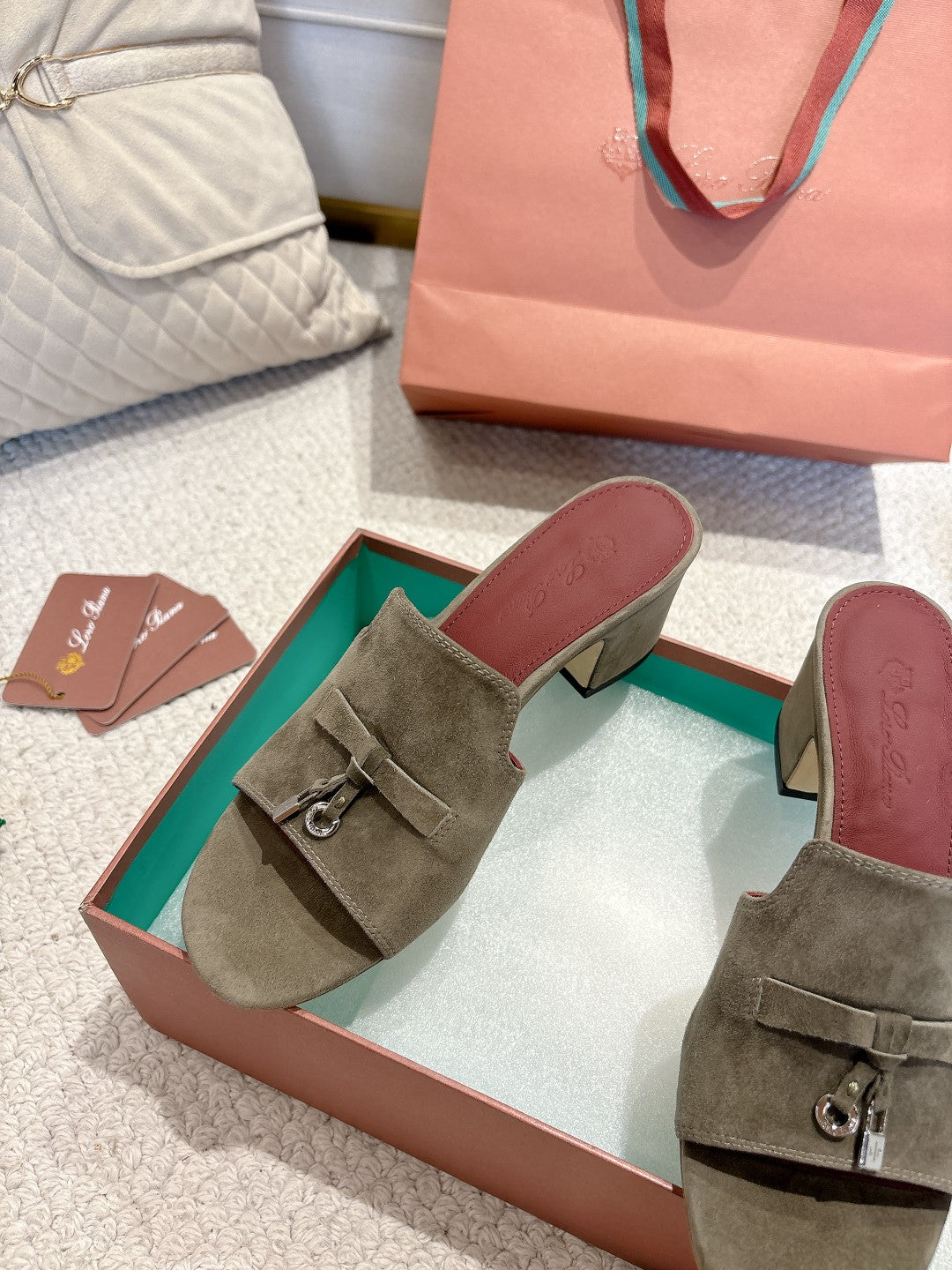 LP 25 Summer Charm Sandal 55 Rock Olive Suede