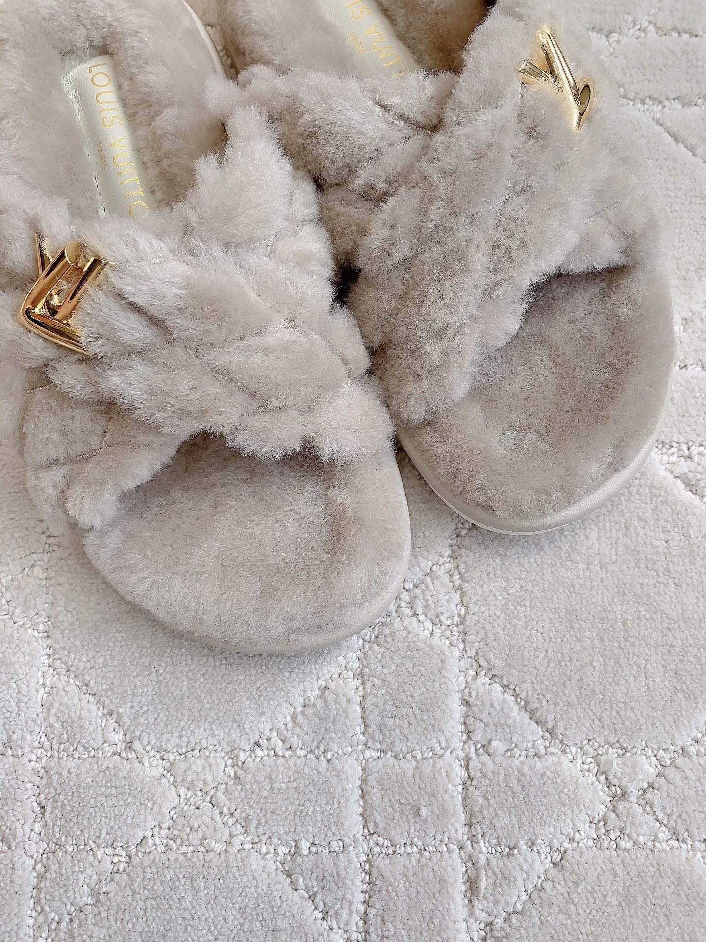 LV Bliss Comfort Mule Gray Wool