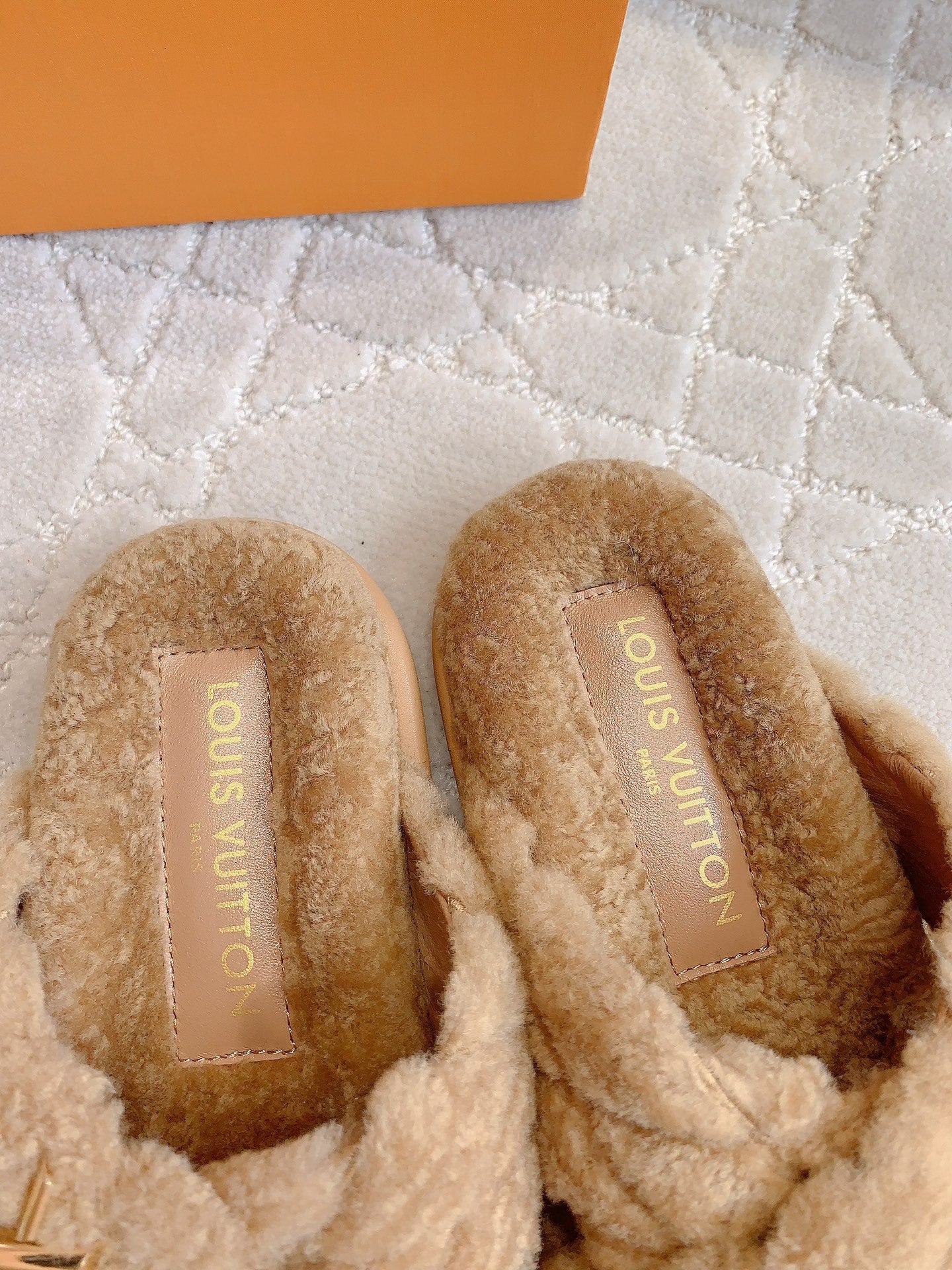 LV Bliss Comfort Mule Light Brown Wool