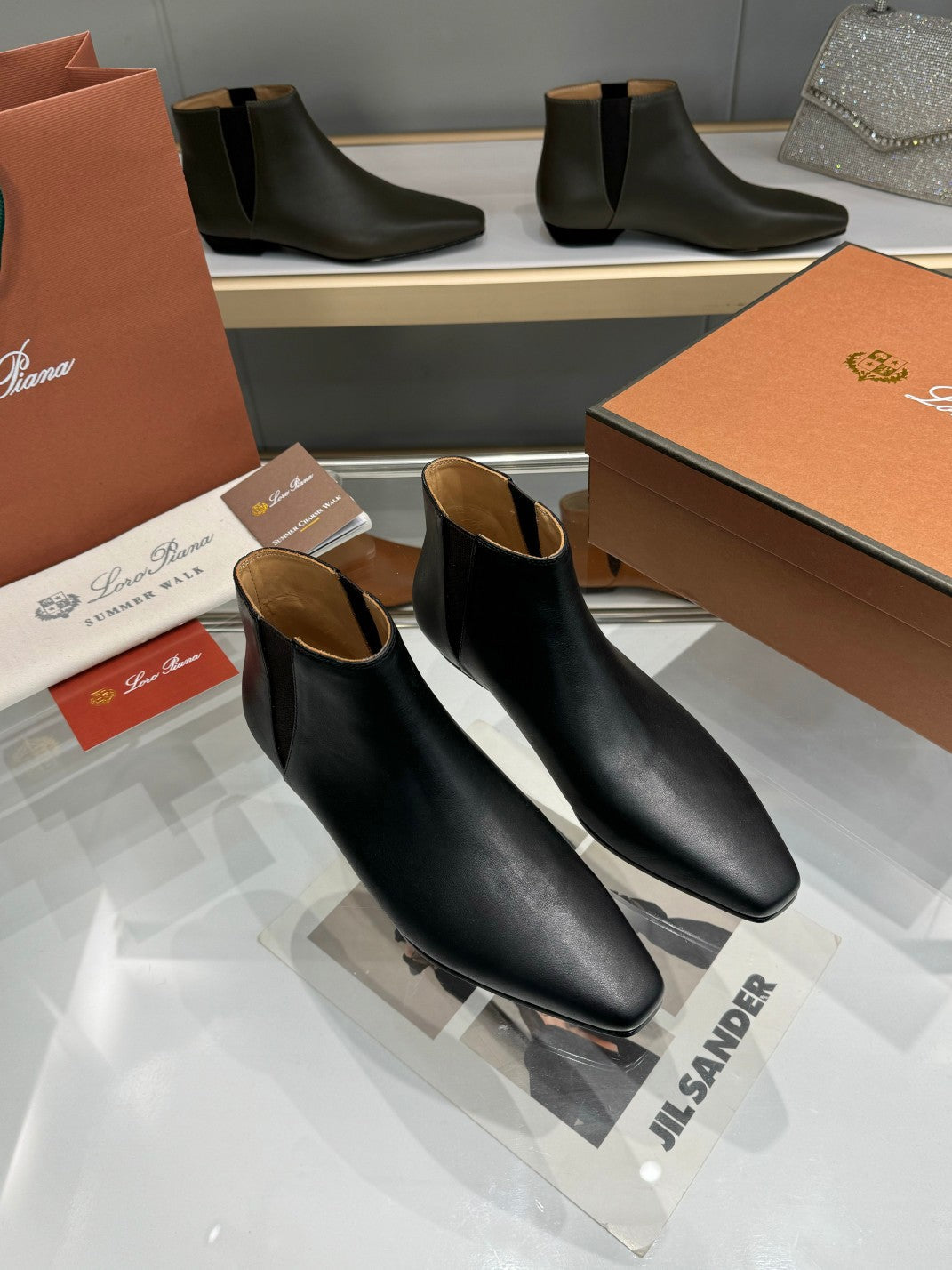 LP Sumire Ankle Boot In Black Nappa Calfskin 980108