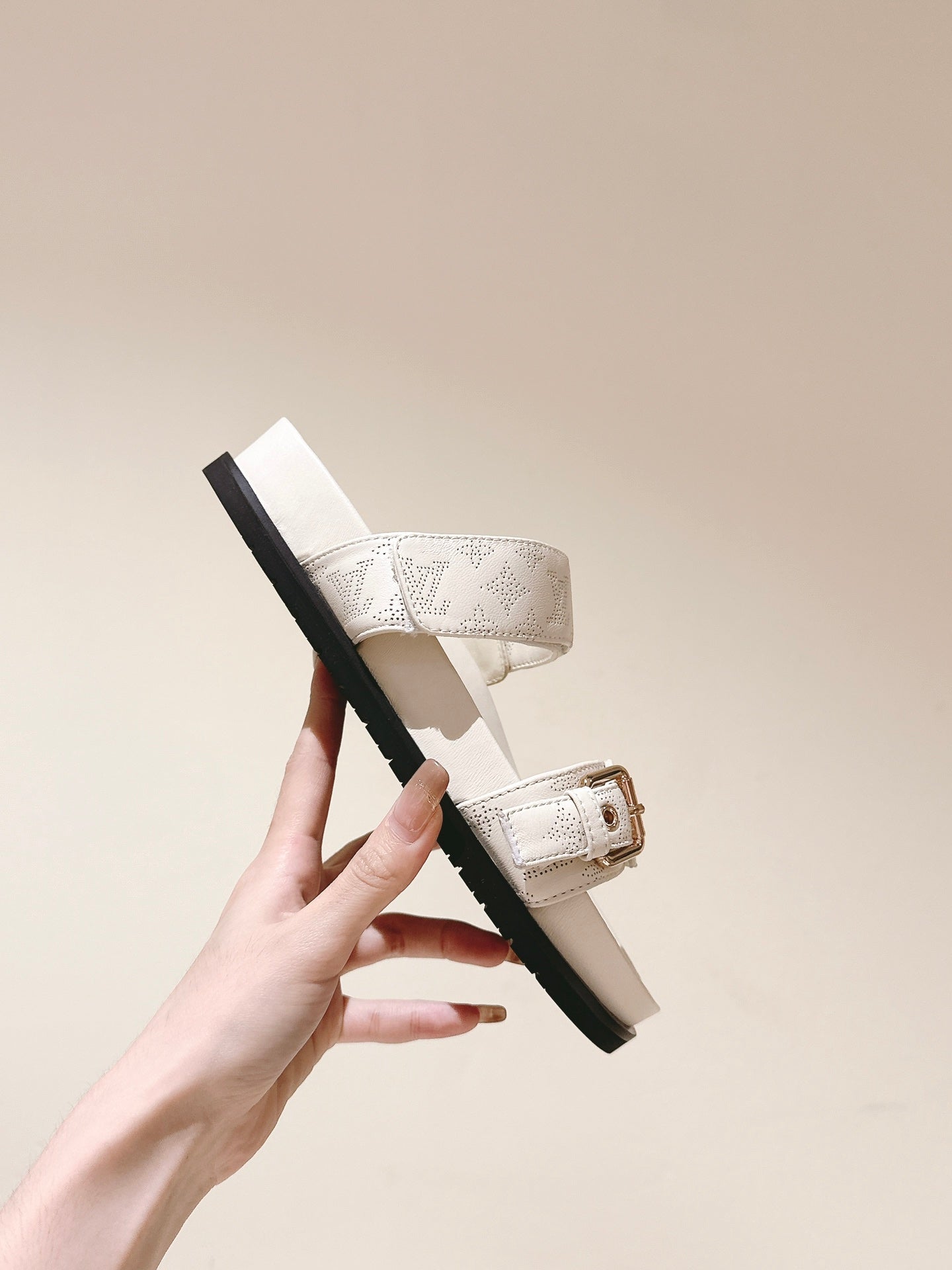 lv sandal mule bomdia cream calfskin