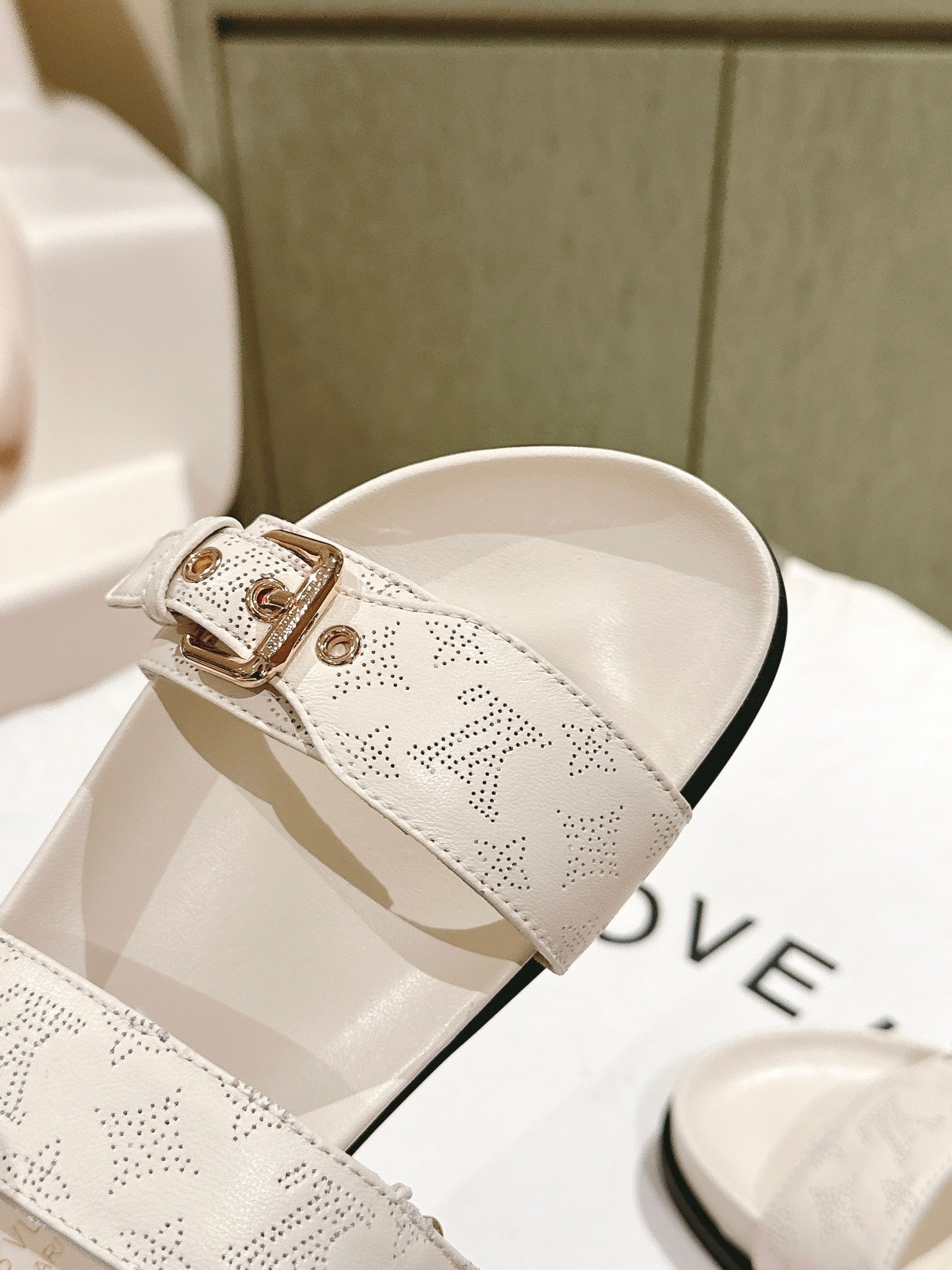 lv sandal mule bomdia cream calfskin