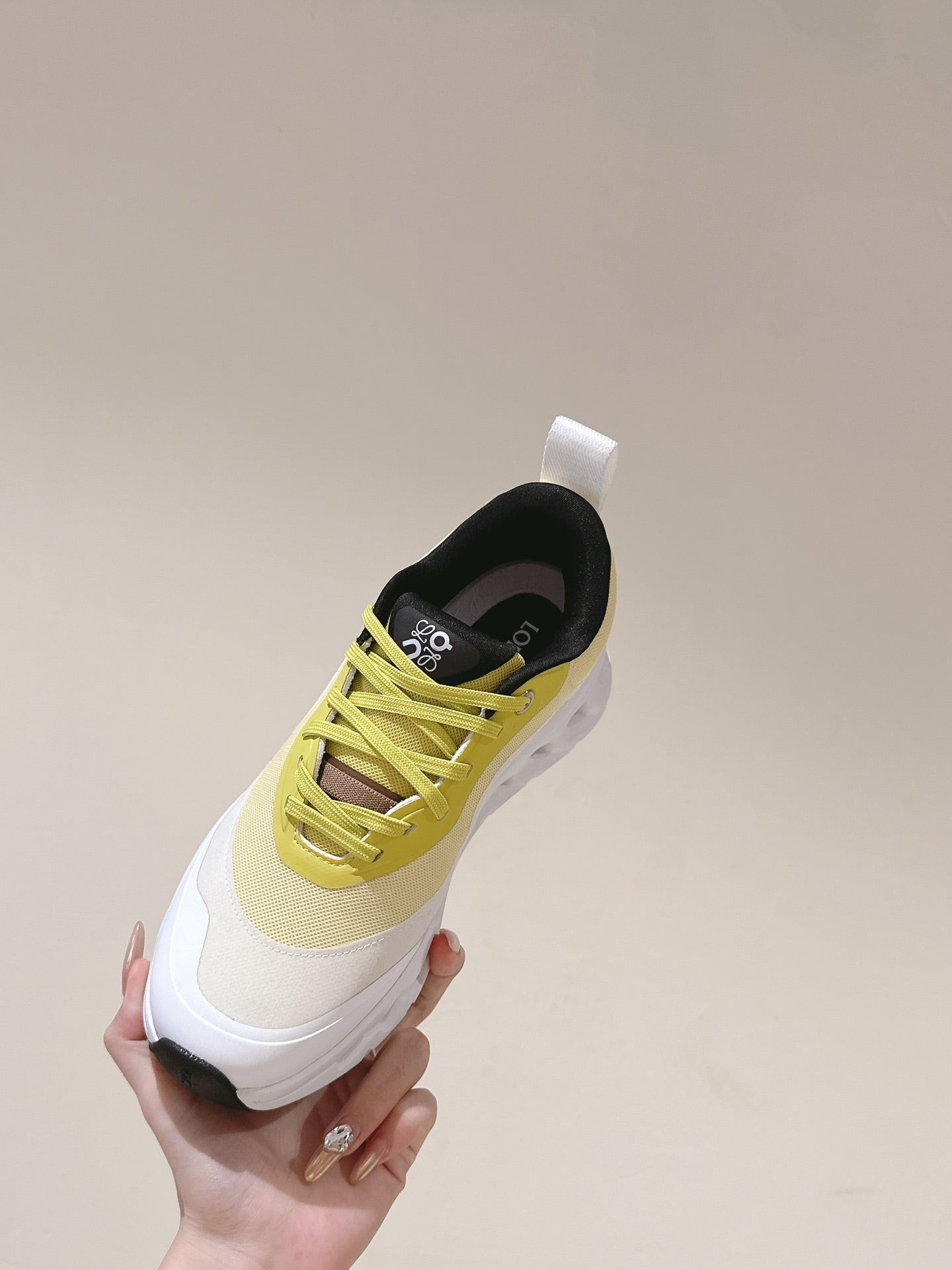 Loewe 2025  x Running Cloudtilt2.0 Sneaker White Yellow Mesh Rubber 556024