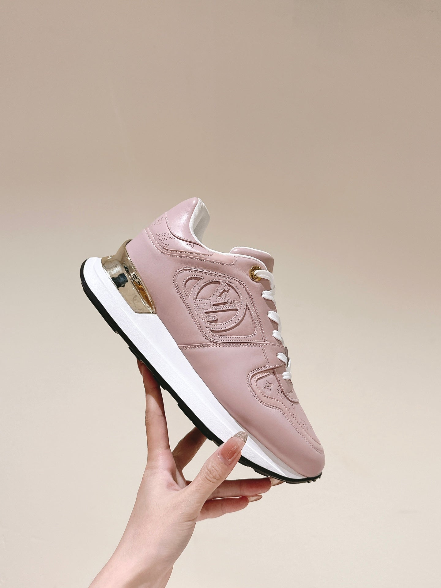 LV Neo Run Away Sneaker 50mm Rose Quartz Cowhide