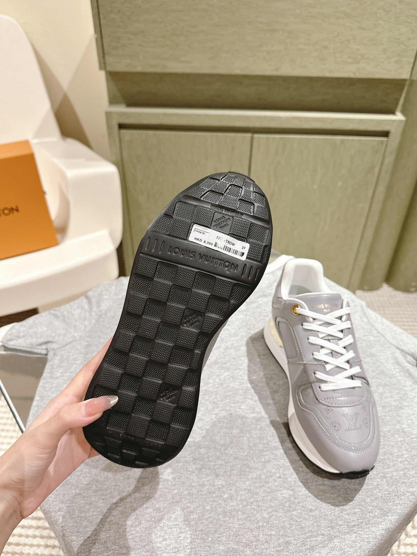 LV Neo Run Away Sneaker 50mm Grey Cowhide