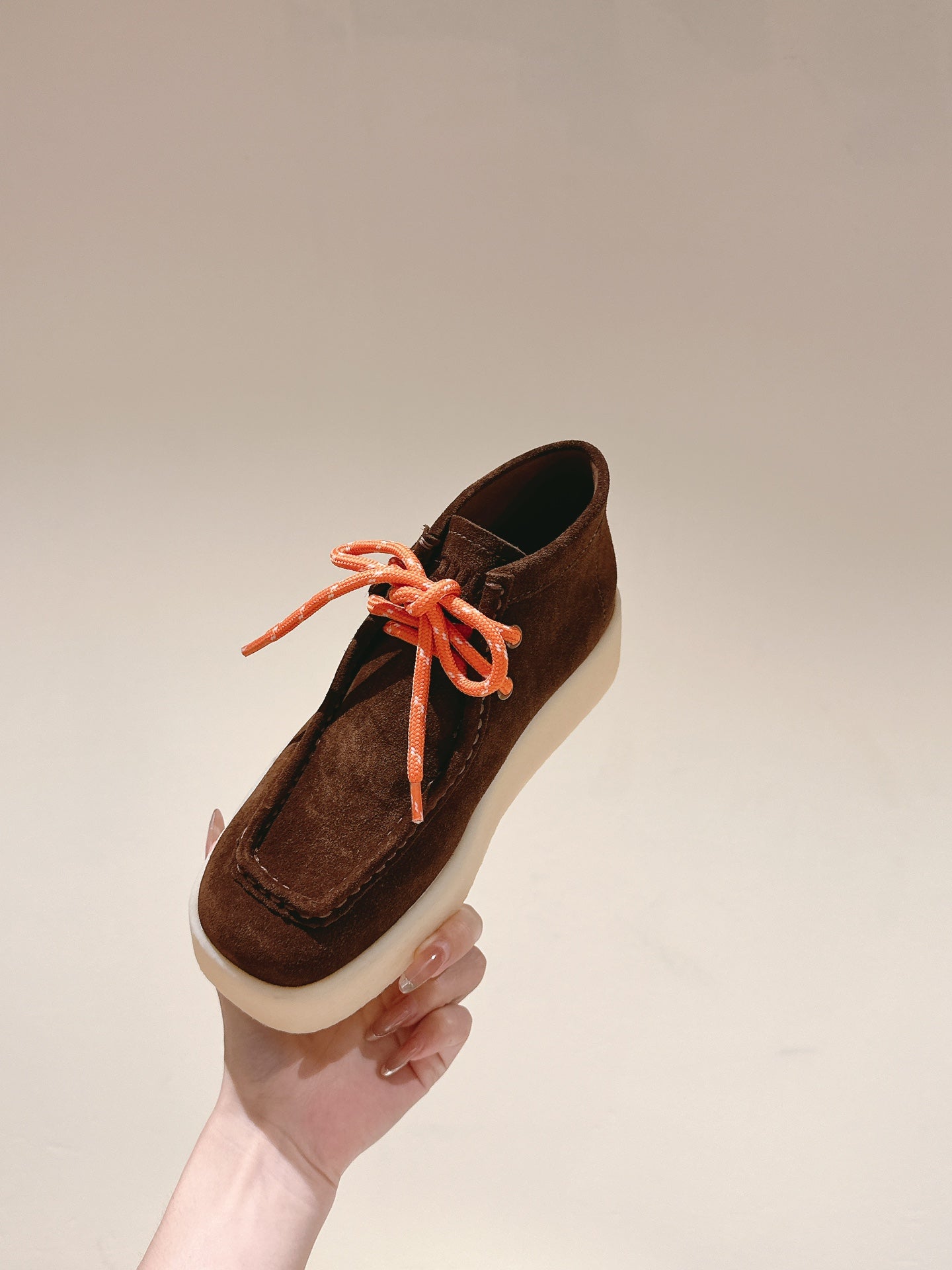 Miu Ankle Boots Caramel Suede