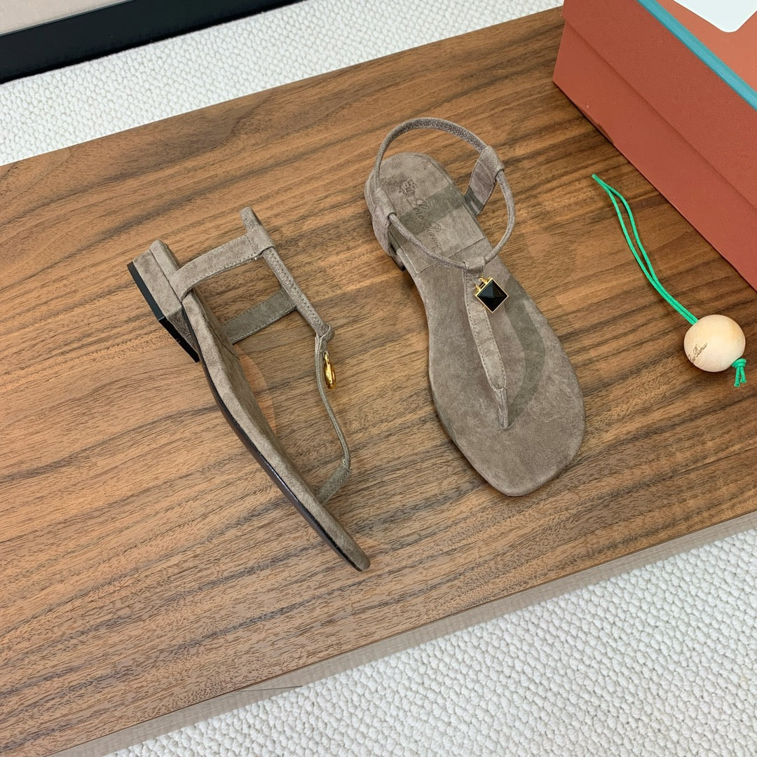 Mindil Sandal Brown Seude