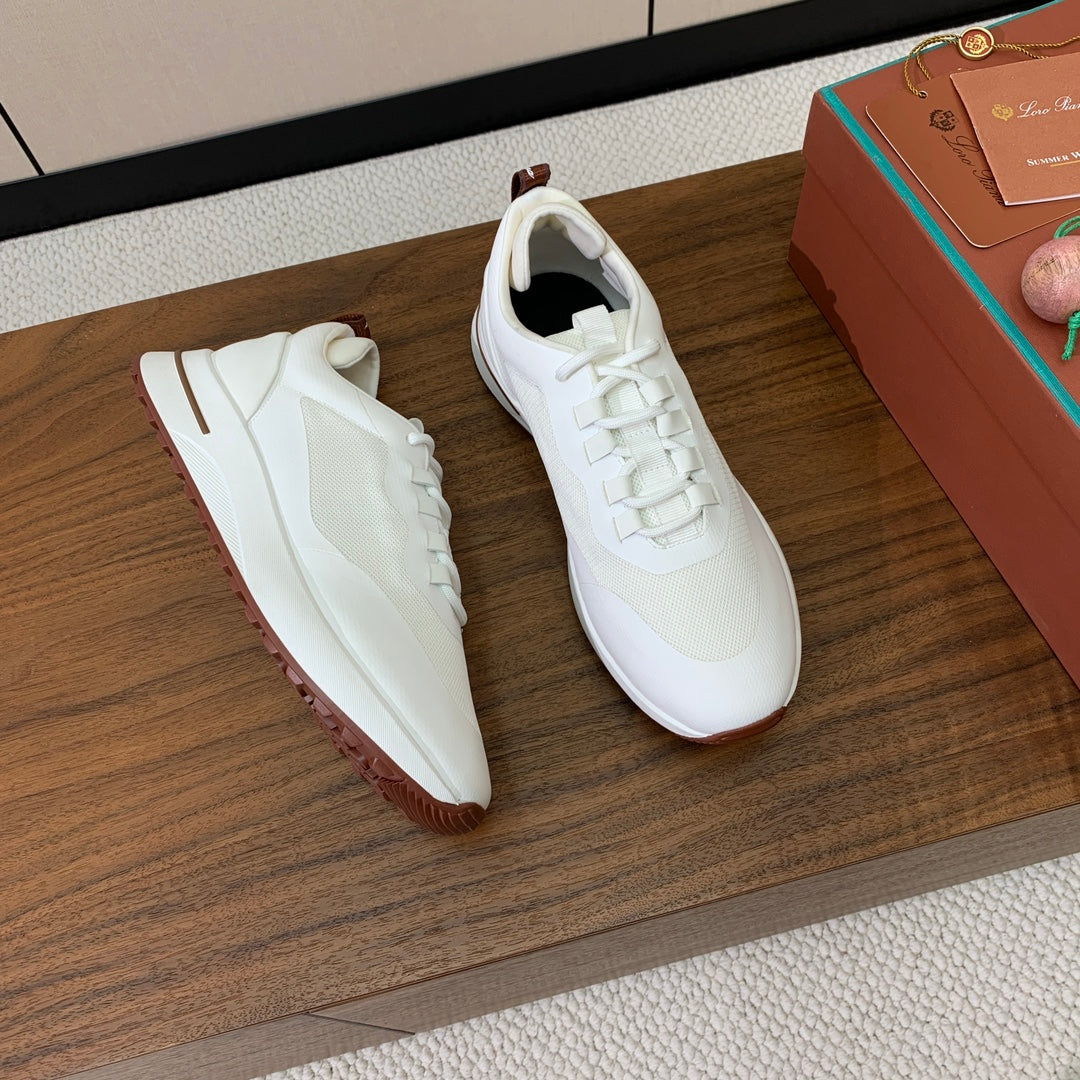 LP Week-End Walk Sneaker In White Mesh Fabric 984416