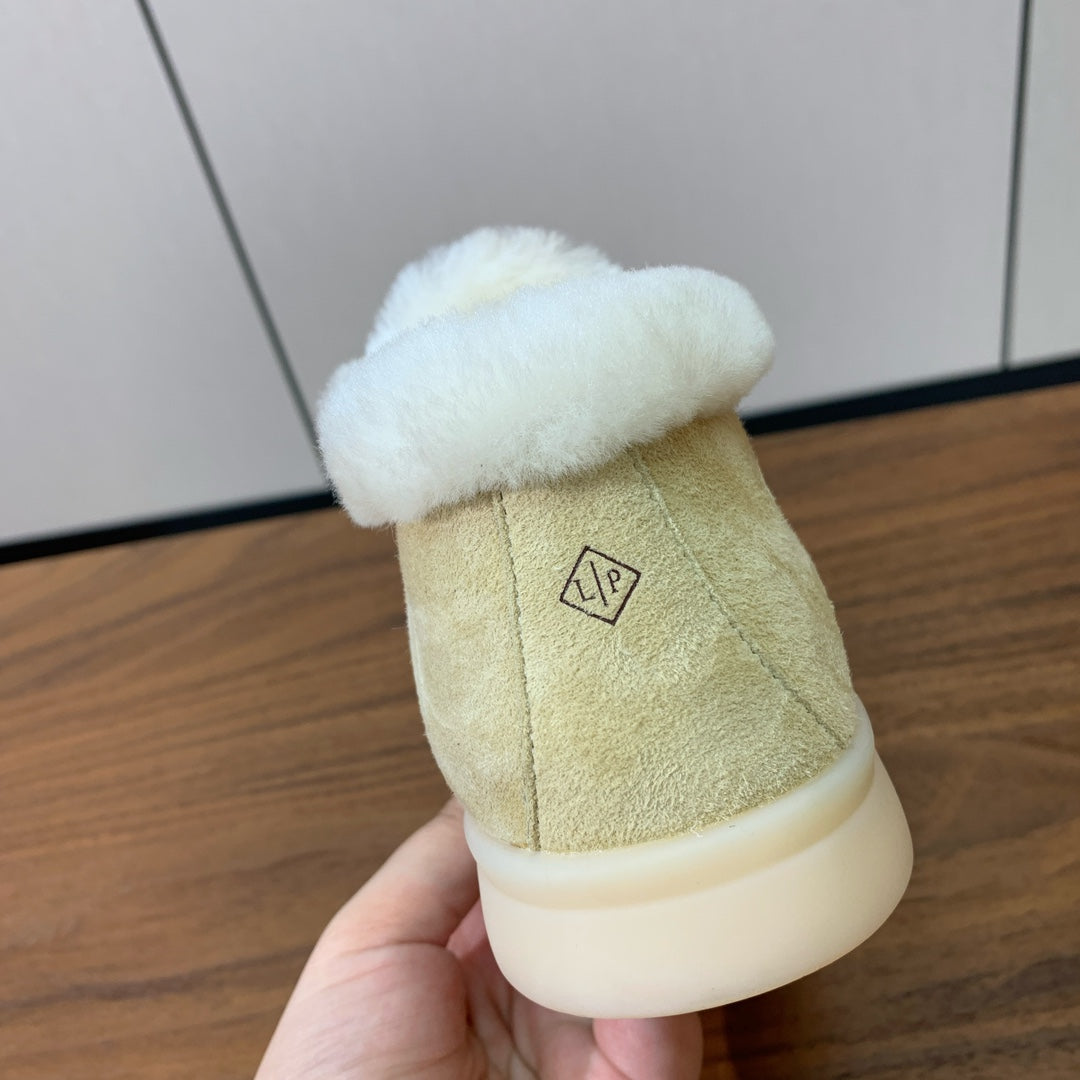 LP Open Walk Chukka Boot Light Lime Suede Lamb Fur