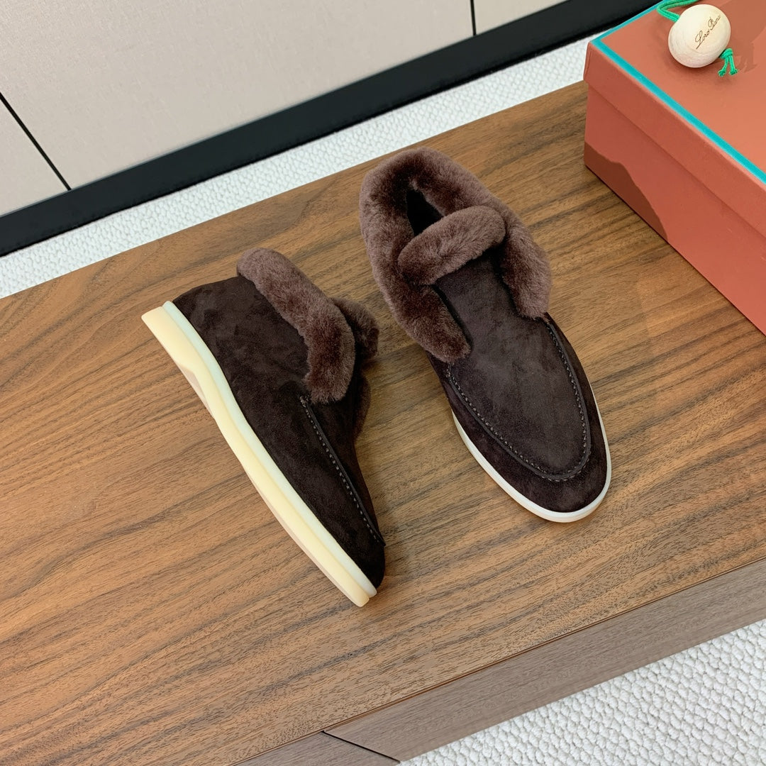 LP Open Walk Chukka Boot Chocolate Suede Lamb Fur