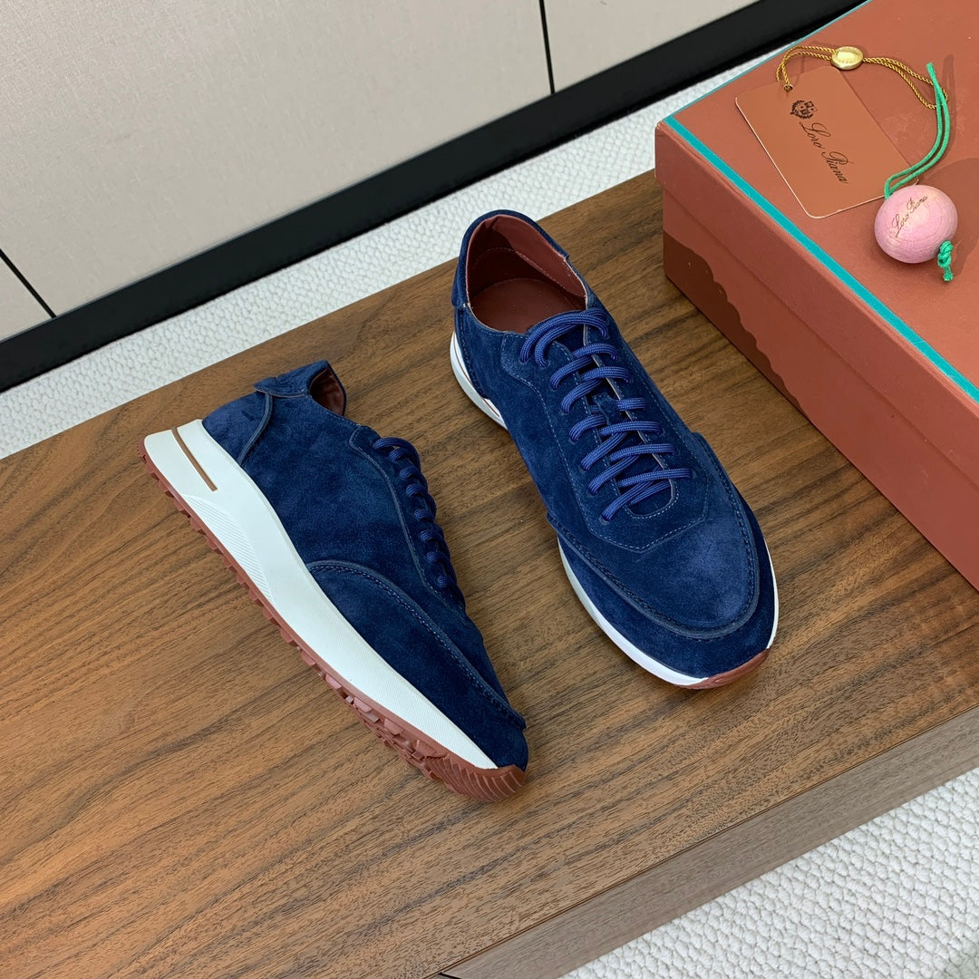 LP Week-End Walk Sneaker In Dark Blue Suede  984400