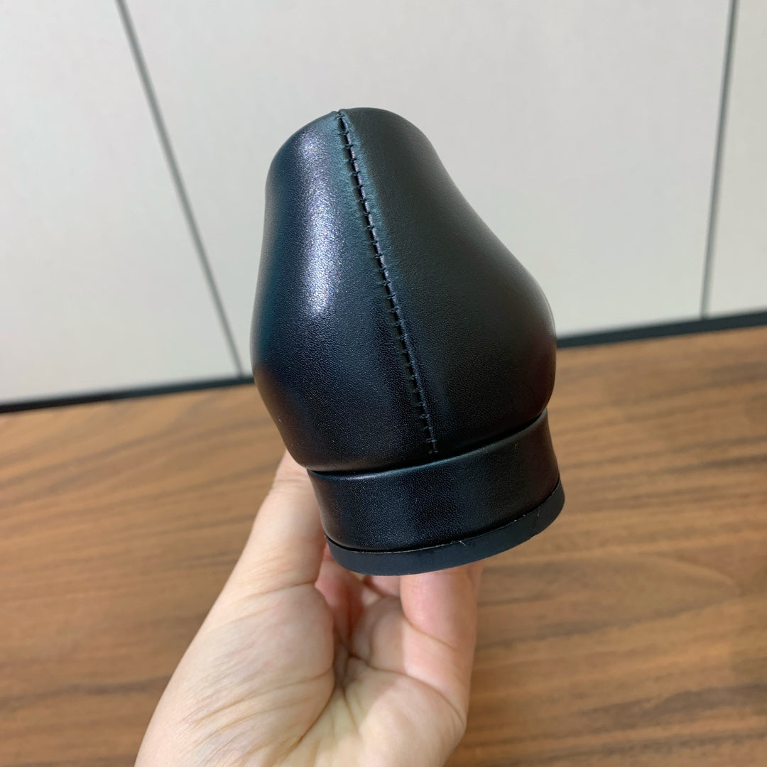 LP Rebecca Ballet Flats In Black Mix Silver Cowhide  984359