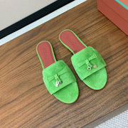 LP Summer Charms Sandal Lime Green Suede 220446