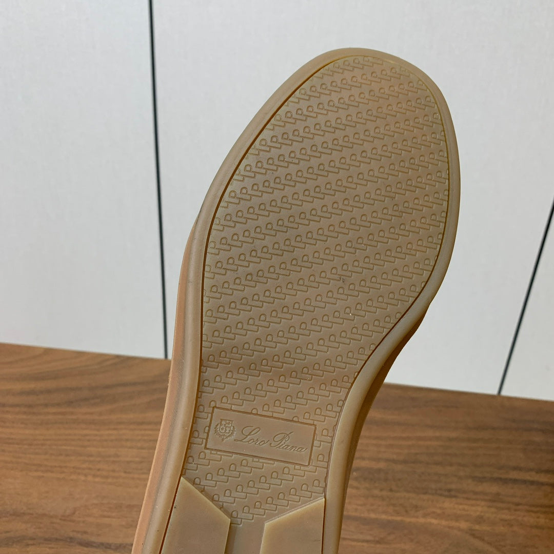 LP 26SS Velcro-strap Sneaker Camel Suede Leather 606507