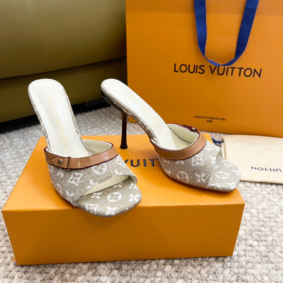 lv neo revival 90 grey monogram denim calfskin