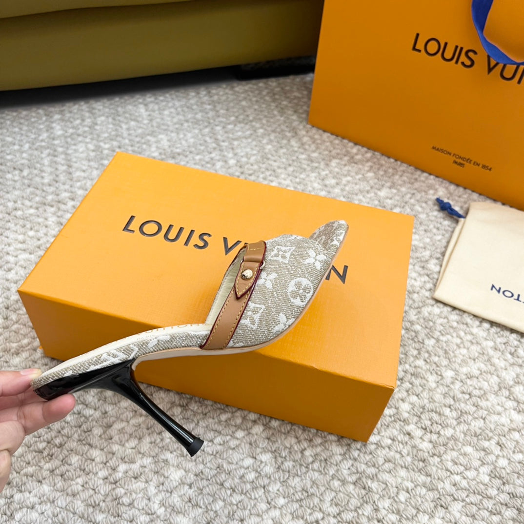 lv neo revival 90 grey monogram denim calfskin