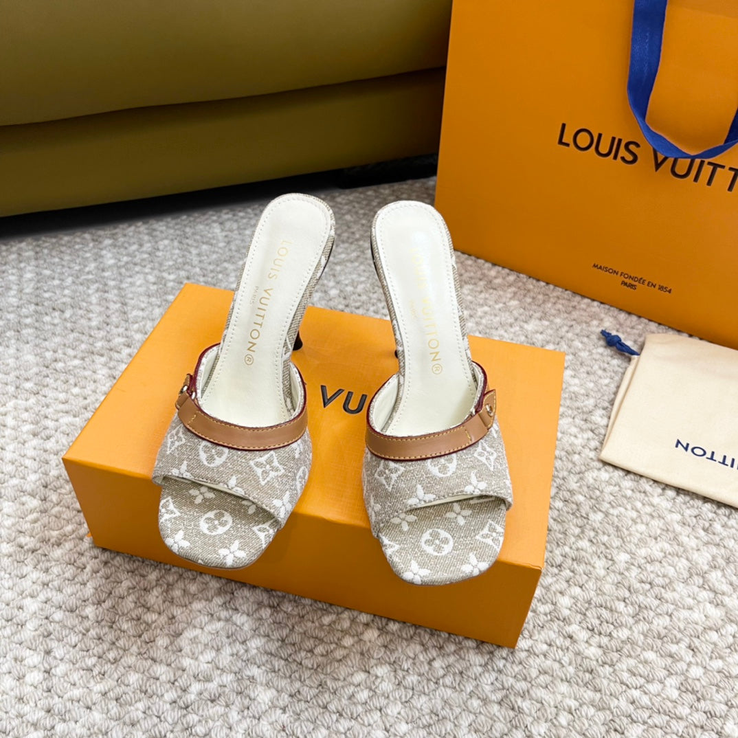 lv neo revival 90 grey monogram denim calfskin