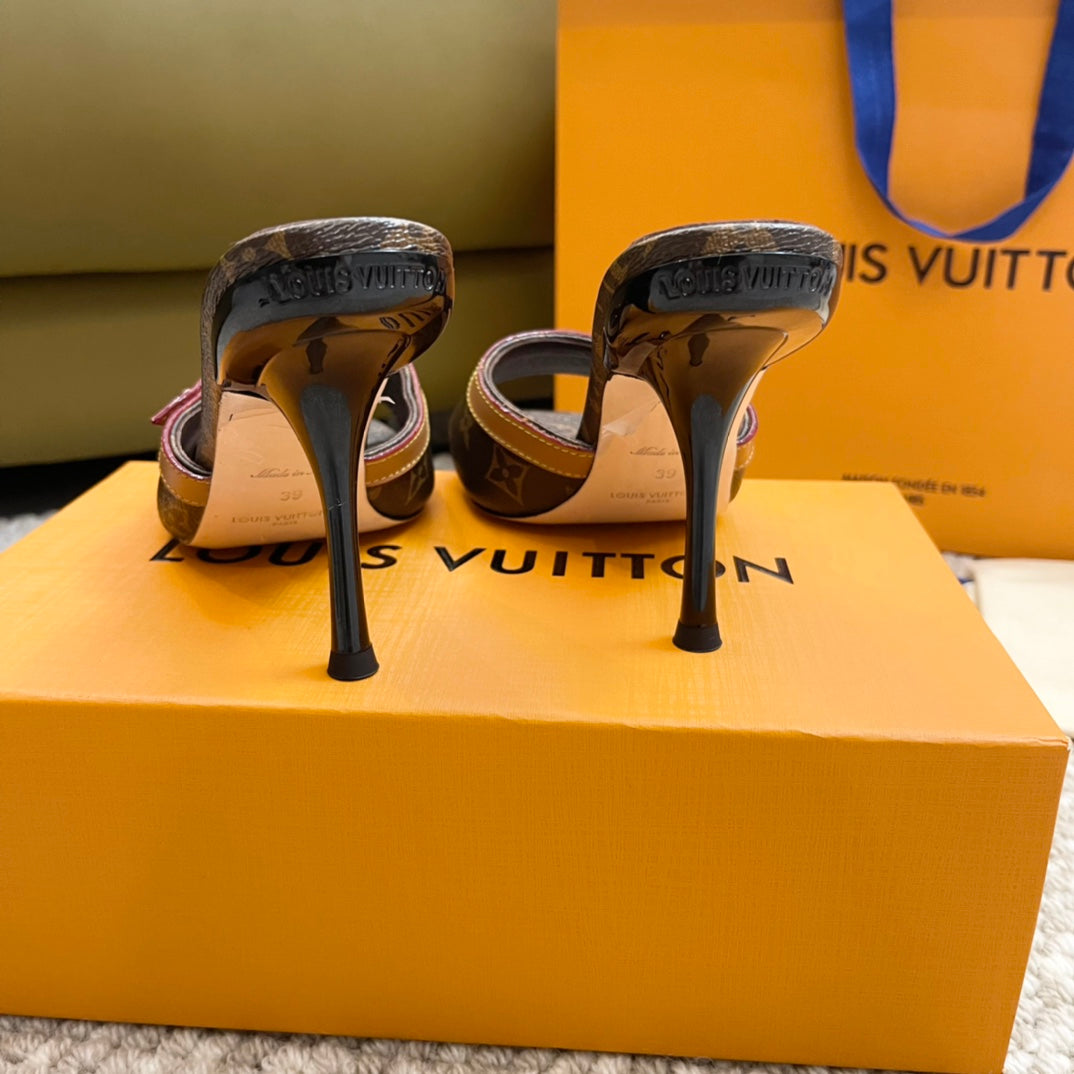 lv neo revival 90 brown beige monogram calfskin