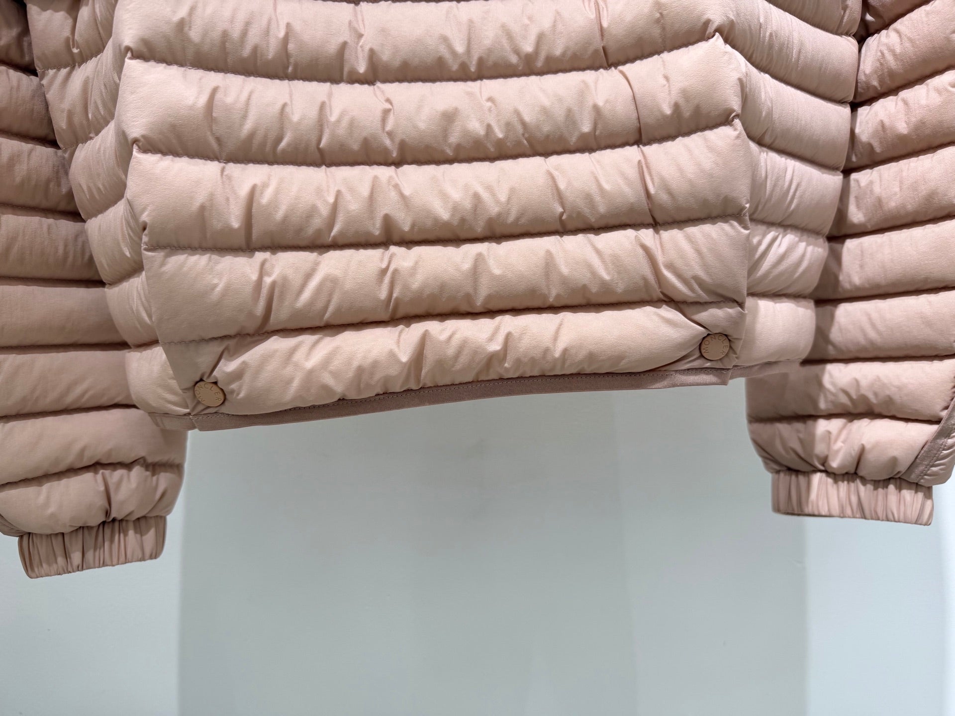 MC 2025 Jacket Pink And White Nylon Down