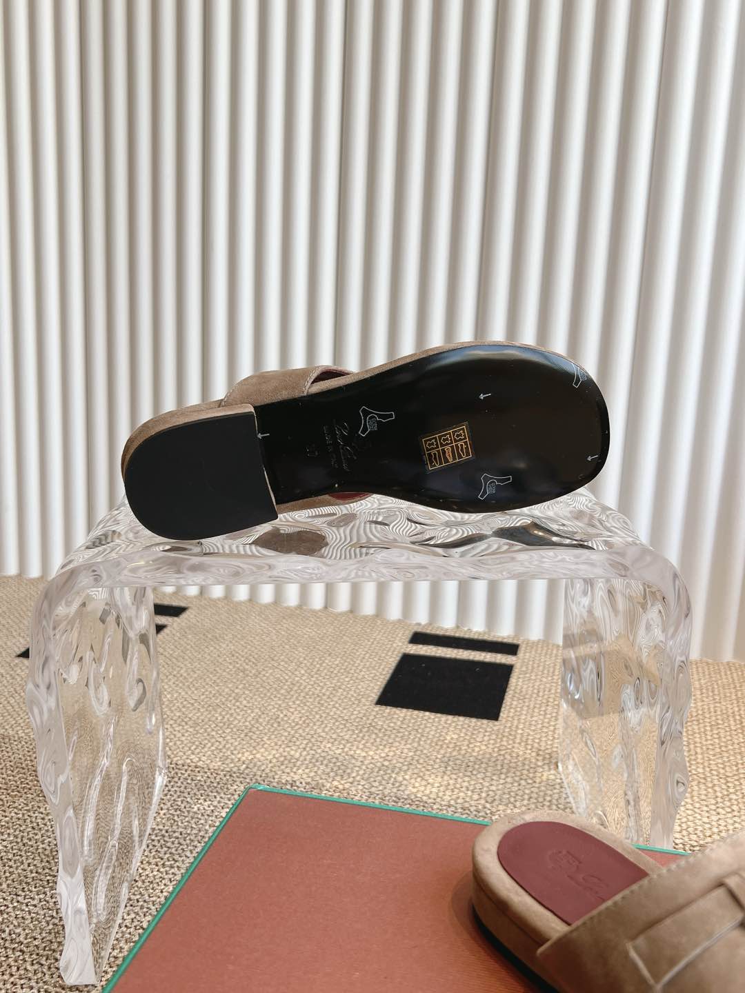 LP 25C Thong Slide Sandal Mocha Brown Suede 208106