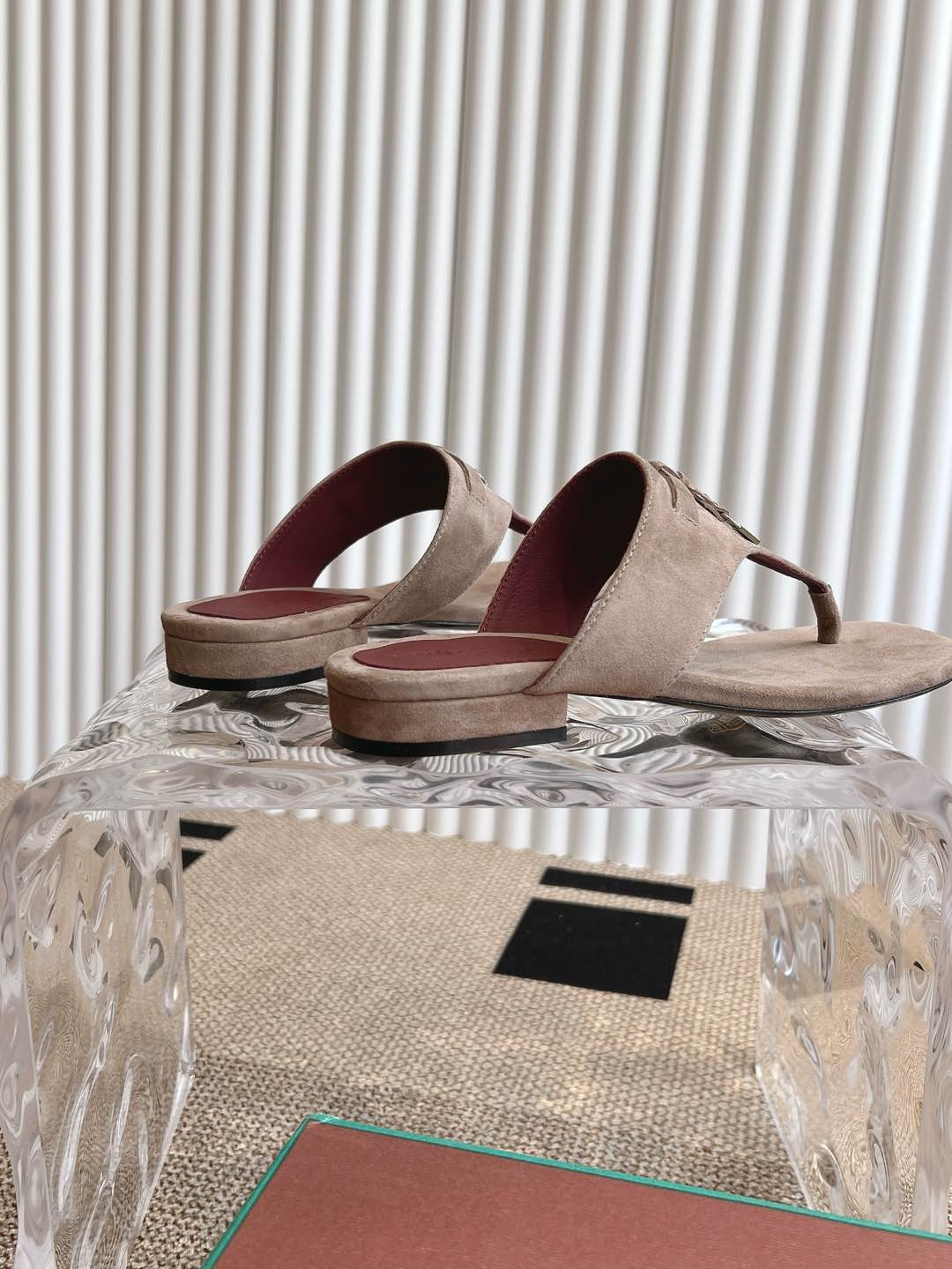 LP 25C Thong Slide Sandal Mocha Brown Suede 208106