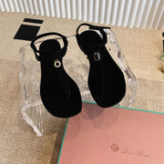 LP 25C Mindil Sandal Black Suede 208092