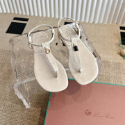 LP 25C Mindil Sandal White Suede 208094