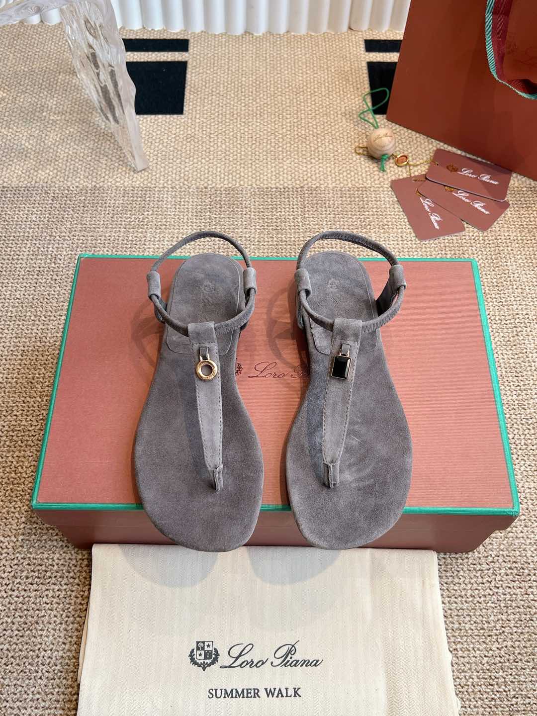 LP 25C Mindil Sandal  Koala Brown Suede 208098