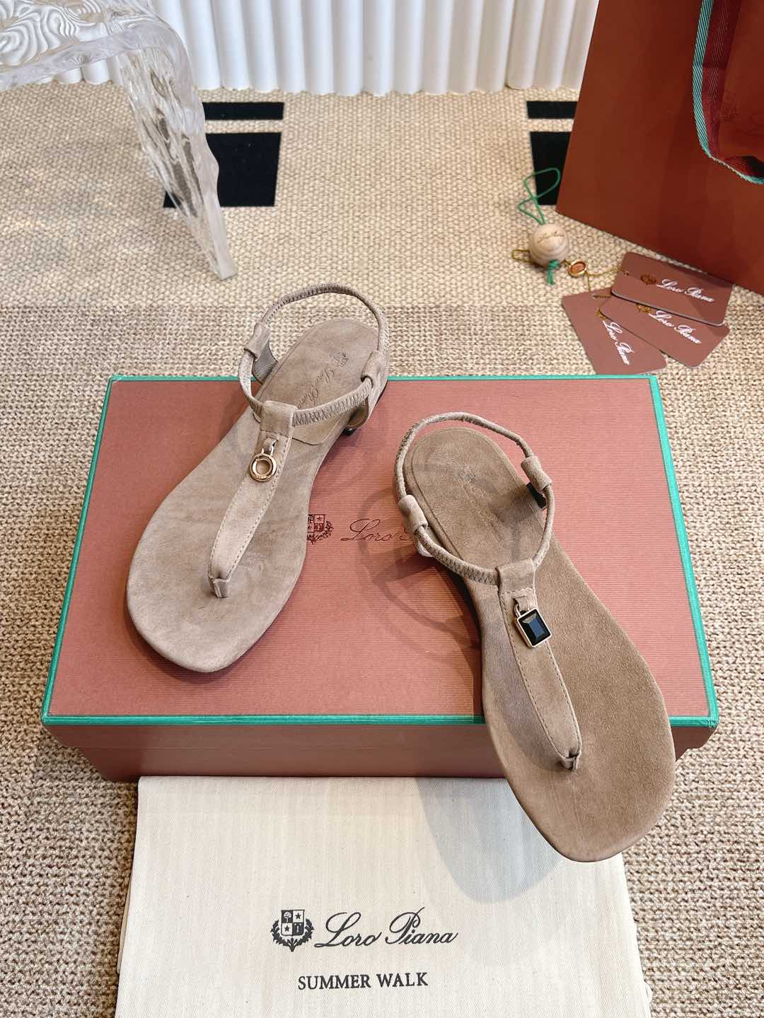 LP 25C Mindil Sandal Mocha Brown Suede 208096