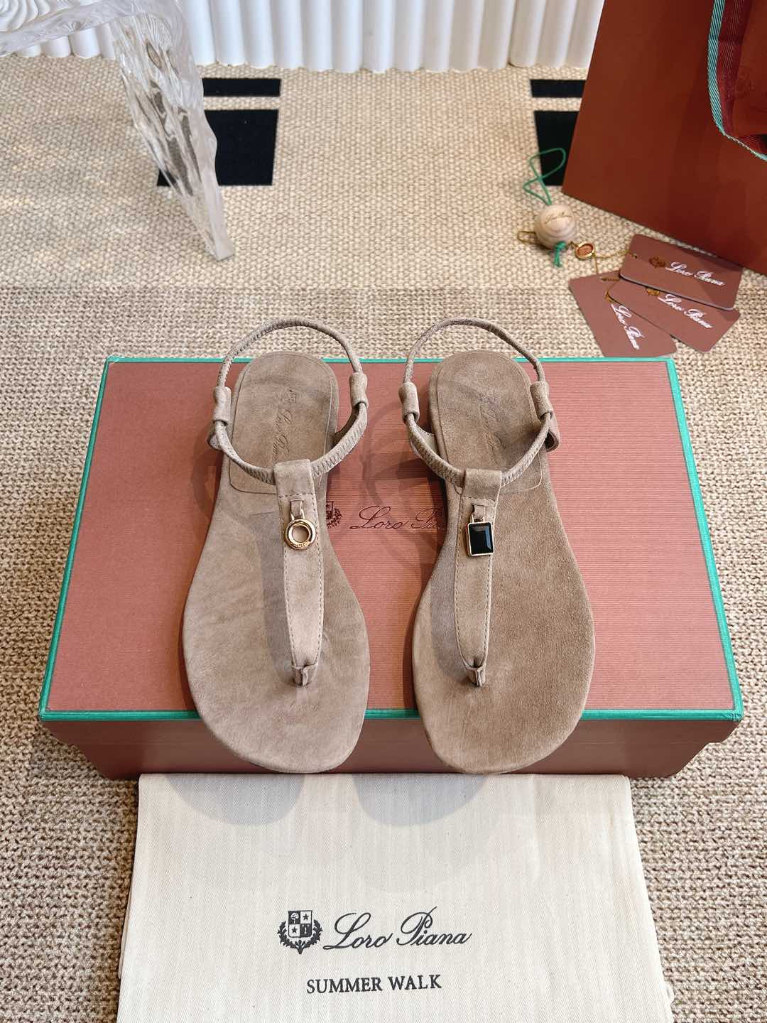 LP 25C Mindil Sandal Mocha Brown Suede 208096