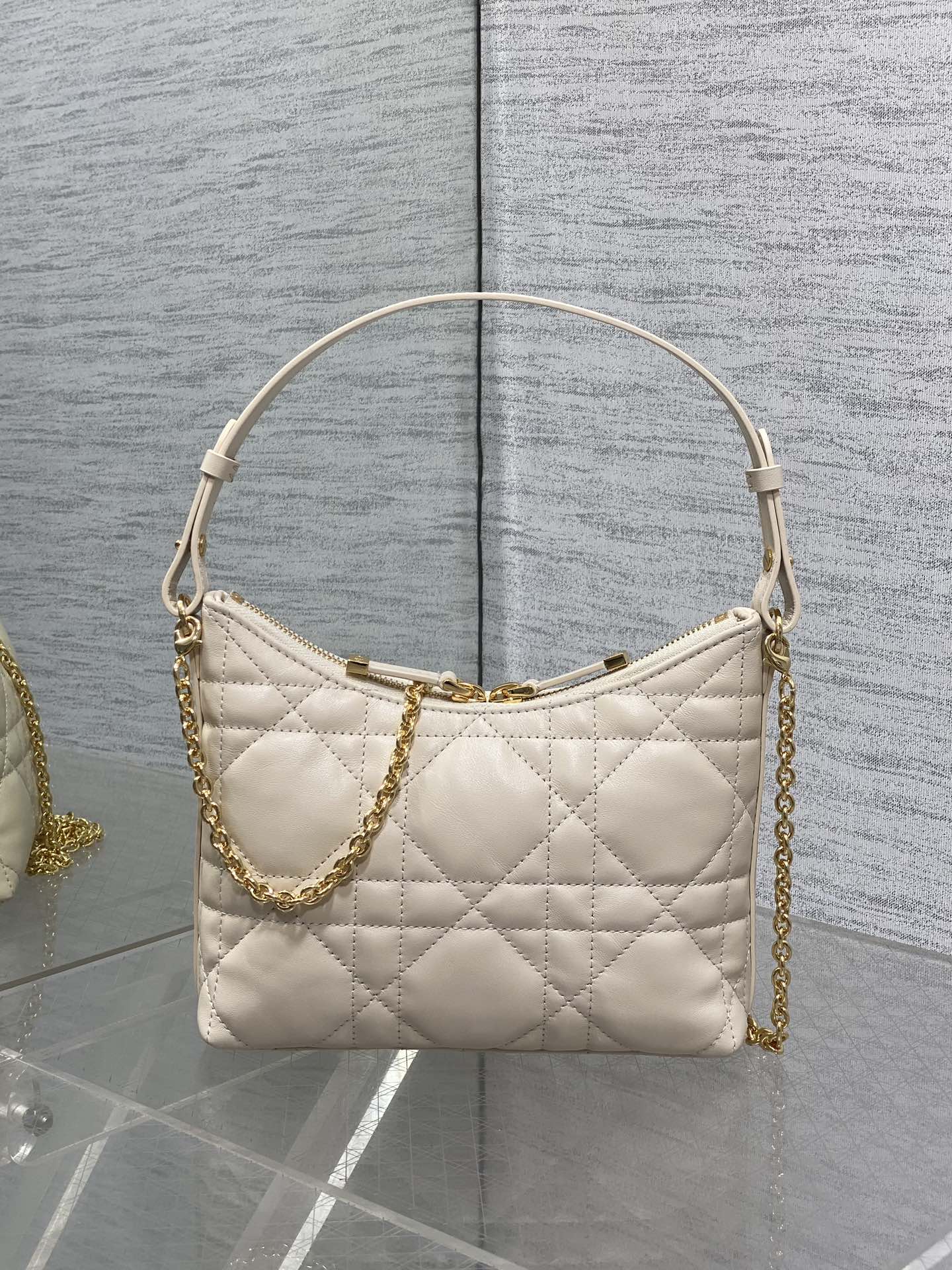Dior 2025 Bag 19cm Cream Lambskin 272826