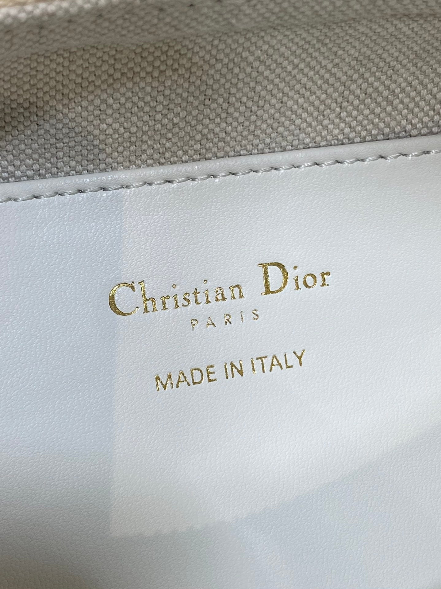 Dior 2025 Bag 19cm Blue mix White Oblique Fabric mix Leather 272832