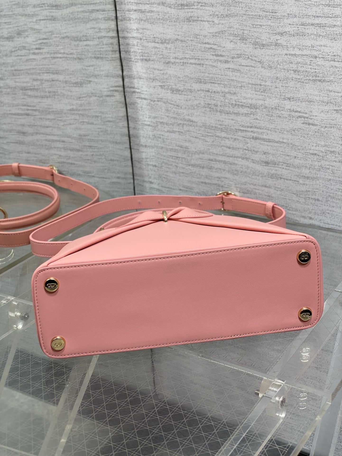 Dior 2025 Bow Bag 28cm Pink Leather 272507