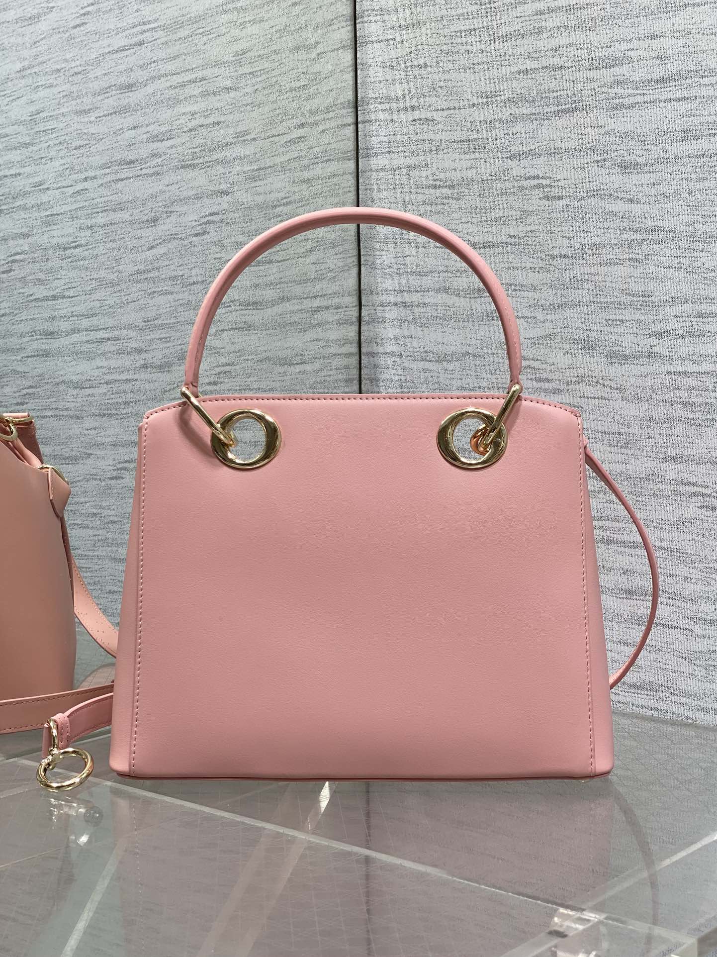 Dior 2025 Bow Bag 28cm Pink Leather 272507