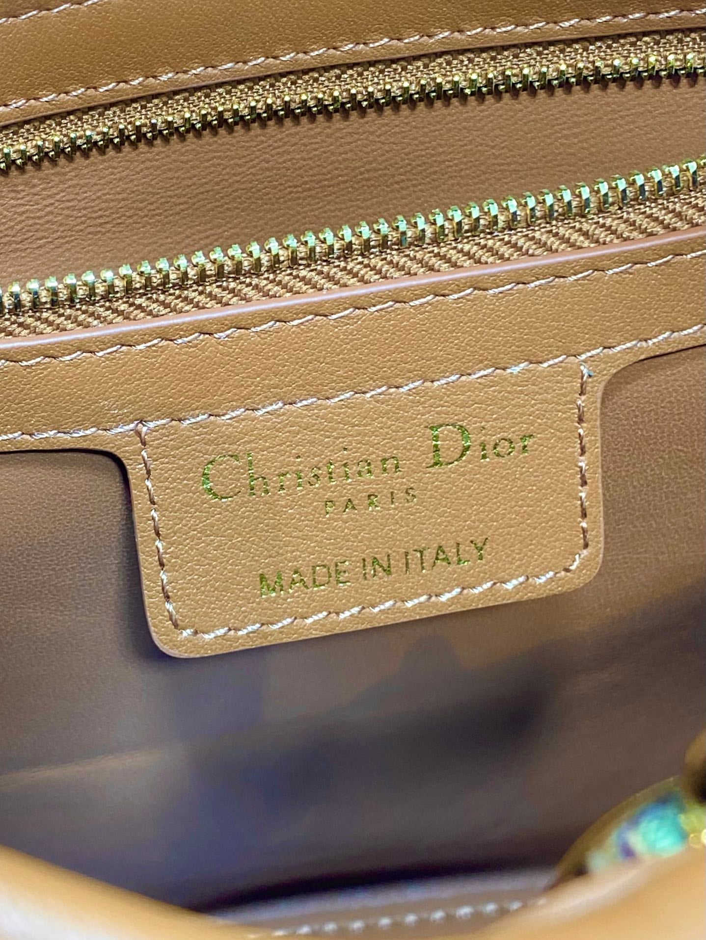 Dior 2025 Bow Bag 28cm Brown Leather 272511