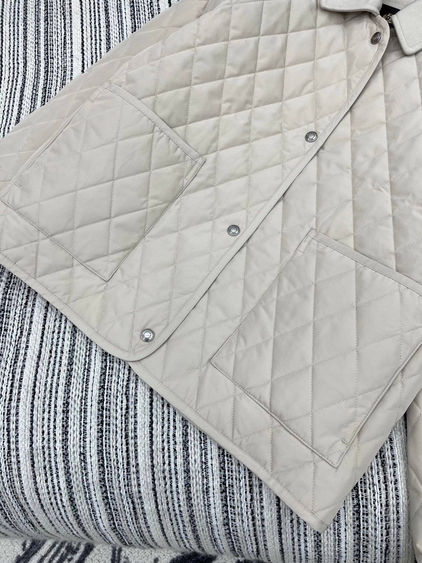 LP 25 Quilted Jacket Cream Polyester Down 313369